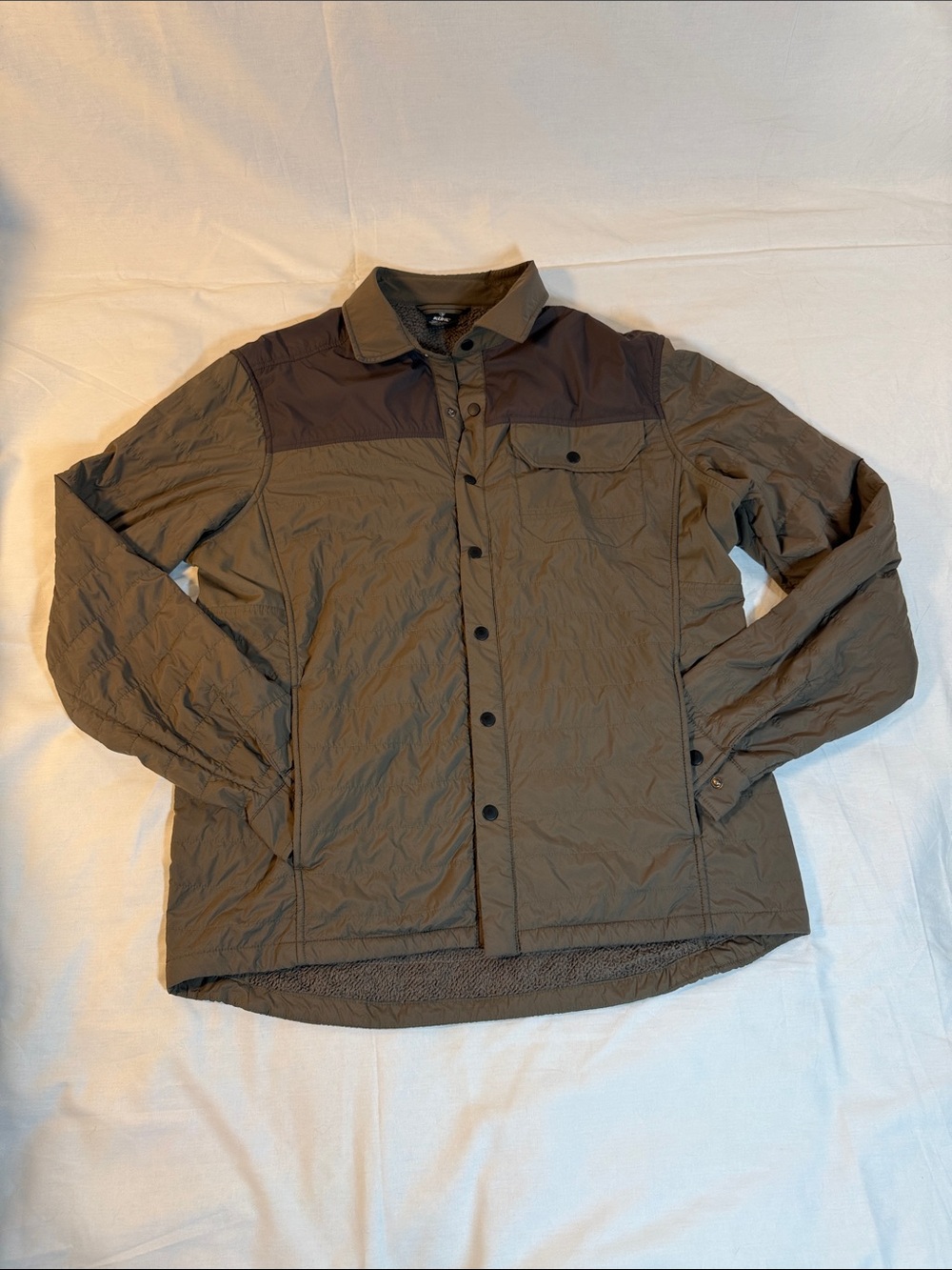 KUHL Mens The One Shirt-Jac Insulated Jacket/Shacket Medium Olive/Kanteen